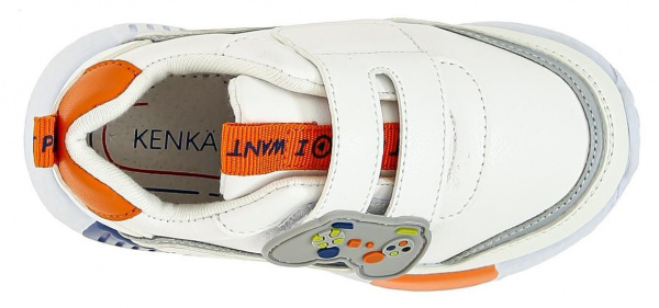 Полуботинки для мальчика KENKÄ LSX_24-121_white